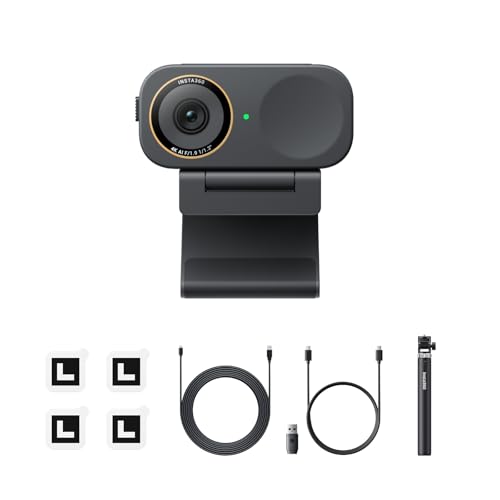 Image of Insta360 Link 2C Pro Creator Bundle - 4K Webcam for PC /Mac, 1 /1.3 inch Sensor, Low-Light, Auto Framing, HDR, Directional Noise-Canceling Mics, Supports Stream Deck, Zoom, Teams, Twitch for Streaming