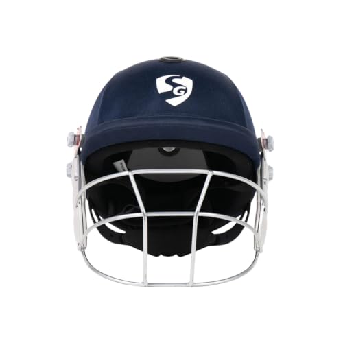 Image of SG Smartfit Cricket Helmet | Shock Absorbing Inner Liner | Steel Protective Grill | EVA Foam Padding | Ventilated Cricket Helmet