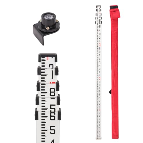 GEOLENI Aluminum Grade Rod - 10ths, With Carrying Case and Rod level (16 Foot) by GEOLENI - Used condition - US$38.52