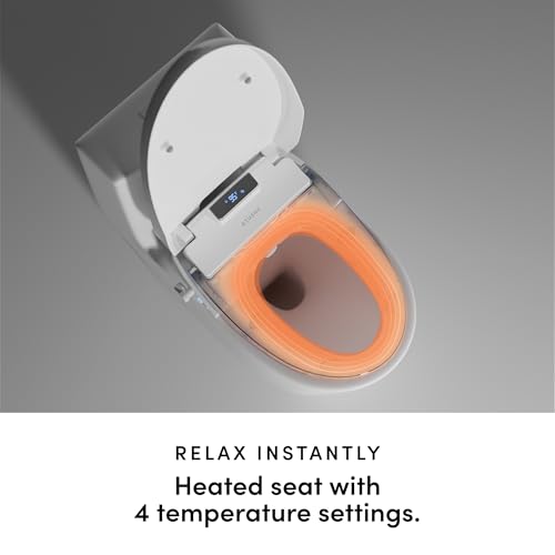 TUSHY Aura Luxury Electric Bidet Seat | Heated Toilet Seat with Temperature Control, Self-Cleaning Nozzle, Instant Adjustable Warm Water & Dryer (Remote Control & Auto Open, Soft Close Lid), Elongated - Thumbnail 5