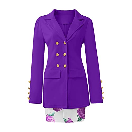 Blazer Sets Women 2 Piece Outfits Elegant Blazers Jackets Long Sleeve Cardigan Coat Pocket Shorts Skirt Suit4
