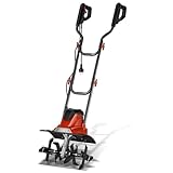 Monucep Bodenfräse elektrisch 1050W, Kompakte Gartenfräse 36 cm Arbeitsbreite,22 cm Arbeitstiefe elektrische Bodenhacke Motorhacke,16 Messer zum Boden auflockern,Für Garten, Rasen und Beet