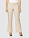 Calvin Klein Women's Classic Fit Straight Leg Lux Suit Pant, Khaki, 12