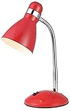 IIDSA Lampara De Escritorio Buro Roja Led Moderna Luz Led