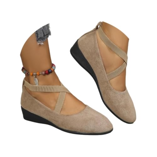 Zapatos de cuña elegantes para ir a la oficina con total comodidad y estilo informal diario