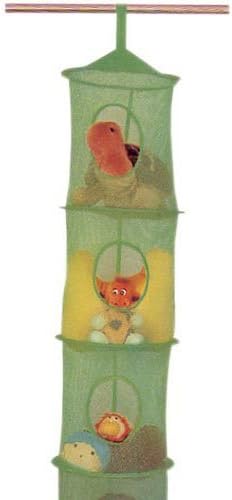 5 TIER HANGING MESH STORAGE CLOSET ORGANIZER UNIT LIME