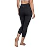 Yogalicious-High-Waist-Squat-Proof-Yoga-Capri-Leggings-with-Side-Pockets-for-Women Yogalicious High Waist Squat Proof Yoga Capri Leggings with Pockets for Women - Classic Black Lux with Pocket - Medium