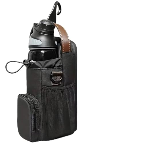 Magnetic Gym Bag with Water Bottle Holder & Phone Pockets & Shoulder Strap,Magnetic Bag Gym Accessories Organizer for Men Women,Crossbody Bag for Sports & Travel (Brown)