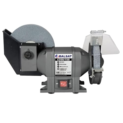 BALSAT Afilador de Cuchillos Profesional de Sobremesa | Máquina de Afilar Cuchillos Profesional Motor Silencioso y Carcasa de Acero | Afilador de Cuchillos Eléctrico para Cocina y Taller 380x200x290mm