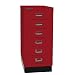 Produktbild BISLEY MultiDrawer, 29er Serie mit Sockel, DIN A4, 6 Schubladen, Metall, 670 Kardinalrot, 38 x 27.9 x 67 cm