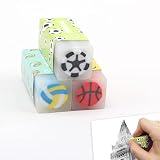 Radiergummi, 3 Stück Radiergummi Kinder Set, Fußball Radiergummi Set, Mitbringsel Kindergeburtstag Posten, Für Kinder Schulbedarf Schreibwaren