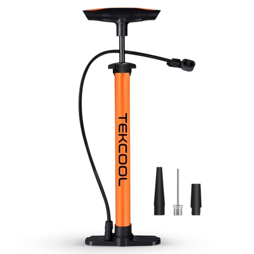Image of TEKCOOL Cycle Pump for Bicycle High Pressure Air or Football, Balloon for Quick Inflation for Tyre Inflator with Needle Portable Air for Bicycle, Balls
