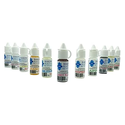 BBB Baking Beauty and Beyond Concentrated Food Flavouring Oil - Dozen of Professional Quality Food Grade Flavouring Oil for Candy Making, Baking, Cooking, Lip Balm and Lip Gloss - Bubblegum (10ml) Cover