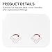 Xztrdi Square Inspection Hatch Handle for Boats - Yacht, Sailboat, Kayak Deck Cover Handle(White*2)