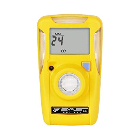 BW Technologies BWC2-M BW Clip Single Gas CO Monitor, 35/200, Yellow, Standard Cover