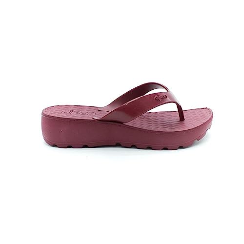 Tamanco Anabela Dijean Feminino Anatômico 282/058 - Vinho - 38