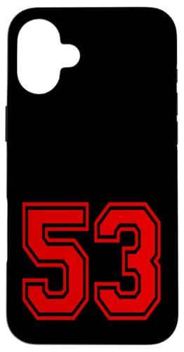 No.53 Red Sports Team Style �X�}�z�P�[�X iPhone 16 Plus �p