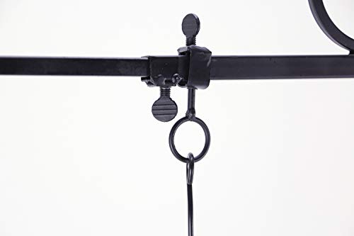 Crochets muraux en métal noir réglable support suspendre défilement - 3