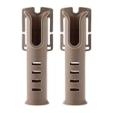 Yetaha Belt Rod Holder, 2 Pack Portable Waist Belt Fishing Rod Holder, Adjustable Pole inserter Fishing Rod Accessories for Boat Kayak Outdoor Fishing (Khaki)