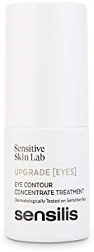 Sensilis Upgrade - Contorno de Ojos Reparador Con Complejo Revitalizante y Antiarrugas, Reduce Bolsas y Ojeras, Para Piel Sensible, Con Cafeína y Collagen Booster - 15 Ml