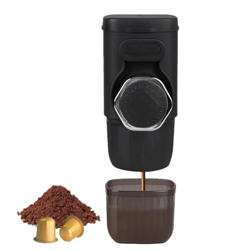 Cafetera portátil de mano 2 en 1 con tanque de 100 mL