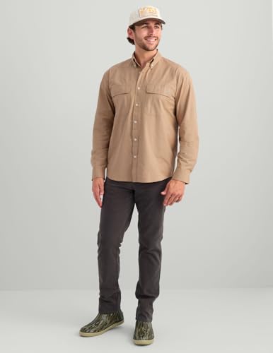 HUK Men's Next Level Solid Long Sleeve Fishing Button Down Shirt2