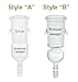 Chemglass AF-0455-08 Series AF-0455 Adapter, Airfree, Schlenk, 10.5 mm Hose Connection Size, Style B, 24/40 Joint Size