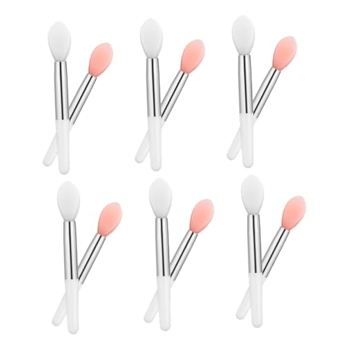 SOESFOUFU 24pcs Silicone Lip Makeup Lipstick Brush Wands Applicator Mask Brush for Women