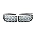 Grille Chrome Diamond Grills przednią kratkę BMW E87 E90 E92 E93 F20 F21 F30 F34 F35 E60 F10 F18 G30 G38 F45 F32 1/2/3/4/5 Seria Akcesoria zewnętrzne (Color : E90 E91 05-08)