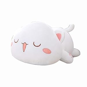 Cuddle Pillow HCGS Doll Soft Cat Plush Toy Big Hugging Pillow Cute Raccoon Dolls Stuffed Animal Toys Children Kids Gift…