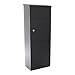 Price comparison product image HomeDesign Post Box Parcel Box Large Mailbox Letterbox Black Steel Wall Mounted Freestanding Lockable Secure HDM 1650