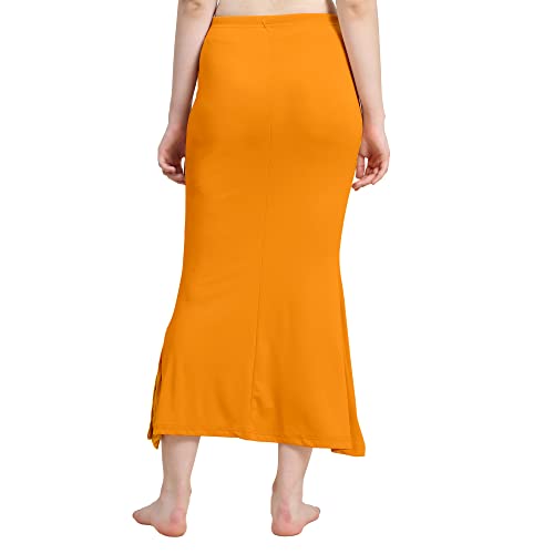 Image of Amazon Brand - Anarva Women Cotton Blended Saree Shapewear Regular Petticoat Skirt For Saree