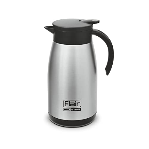 Image of Flair Cafe Vacuum Insulated Steel Kettle 1000 ML (Silver)
