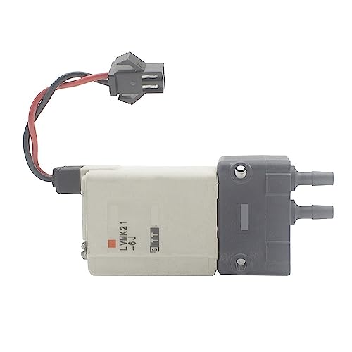 Válvula de aire LVMK21-6J de 2 vías con control de flujo hermético DC 12V 4