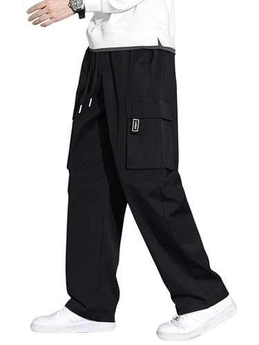 Image of POSHAX Men's Regular Pant (Cargo 133 Black-L