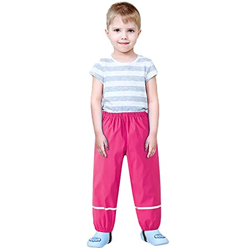 Toddler Rain Pants Water-proof Rain Dirty Proof Suspender Trousers for Boys Girls Lightweight Outdoor Rain 𝐁ib