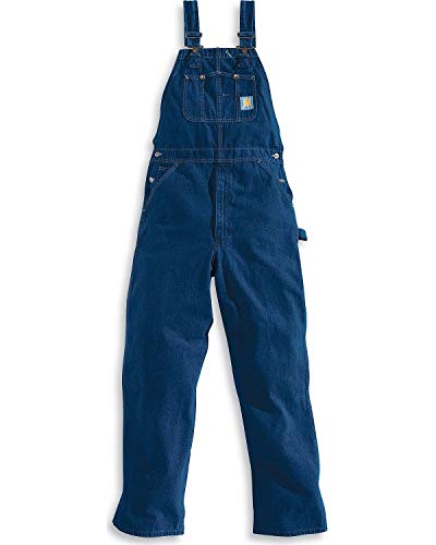 Carhartt Men's Big Tall Washed Denim Bib Overall