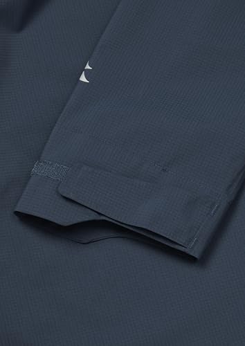 Rab Giacca leggera da uomo, leggera, impermeabile, con cappuccio, per escursionismo e trekking, Blu Tempesta, Large