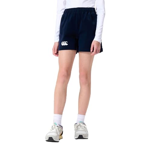 Canterbury Junior Unisex Professional 2.0 Shorts | Rugby Shorts | CCC Logo Gym Shorts, Navy, 12