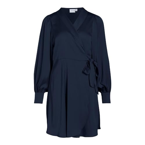 Vila Vienna Ravenna L/S Short WRAP Dress-NOOS