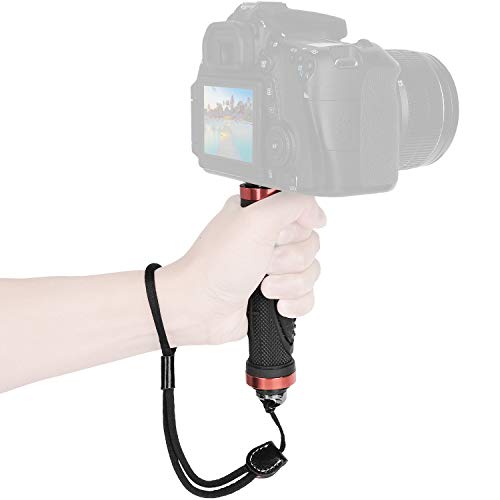 ChromLives Poignée de Caméra Support de Fixation Universelle Stabilisateur de Caméra avec Vis de 1/4'pour Caméscope Numérique Caméscope Caméra d'action Caméra Vidéo à Del Lumière Vidéo Smartphone