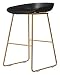 Czarny minimalistyczny krzesło bar Kreatywny stołek wysokiego, żelaza stołek, ochrona środowiska tworzywa sztucznego, siedzi wysoko (26 w 28, 30) (Size : Sitting height 70cm/28in)