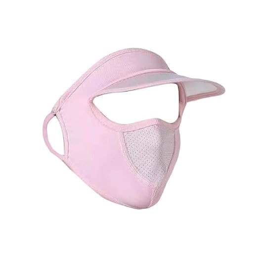 KCMA Women Cap Mask for Summer Outdoor Cycling UV Sun Protection Face Cover with Hat Foldable Scarf Mask Cap for Outdoor Activities Travel Walking Multicolor