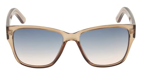 Harley-Davidson Women's Square Sunglasses, Shiny Brown Frame Gradient Blue Lens4