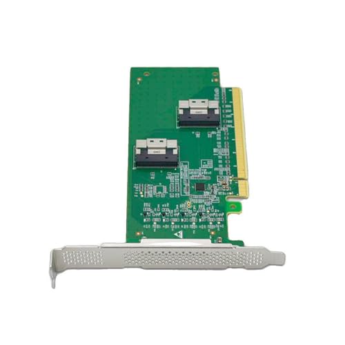 Adaptador PCIe X16 a SlimSAS SFF 8654 8i de alta computación interna 5