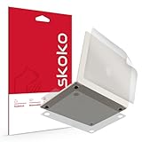 skoko Transparent Matte Film Designed for MacBook Air 15 inch (M4 Series 2025 / M3 Series 2024 / M2 Series 2023) Similar to Screen Protector, Body Skin Protective Stickers,Full Set