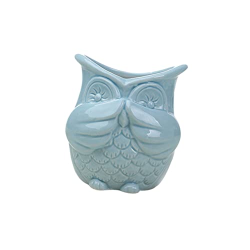 BESPORTBLE Elegant Owl Ceramic Pot Versatile Plant Container for Home Office and Decor