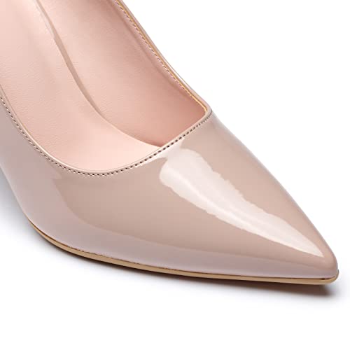 Image of Elisabet Tang High Heels, Womens Pointed Toe Slip on Stilettos Party Wedding Pumps Basic Shoes