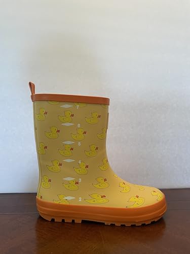 Yellow Duck Pattern Rain Boots2