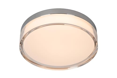 Plafonnier LED Lucide Plano CCT au design épuré opalin 23 cm